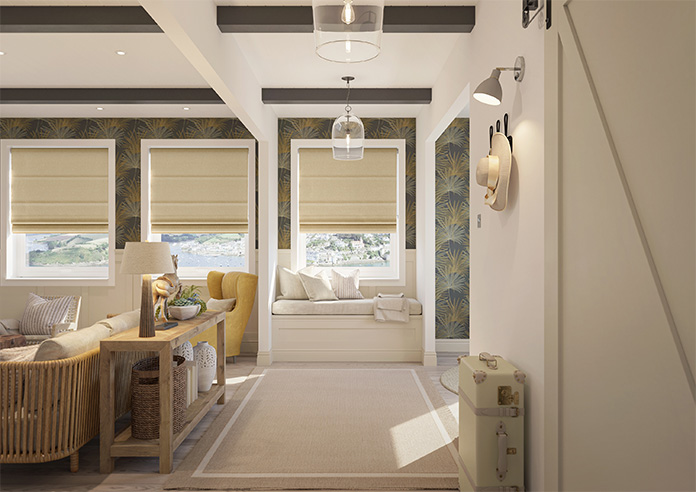 Delicate Chevron, Sunbeam - Motorised Roman Blind - Image 8
